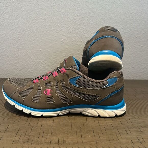 Champion Blue/Pink Sneakers Size 9 - Picture 3 of 7